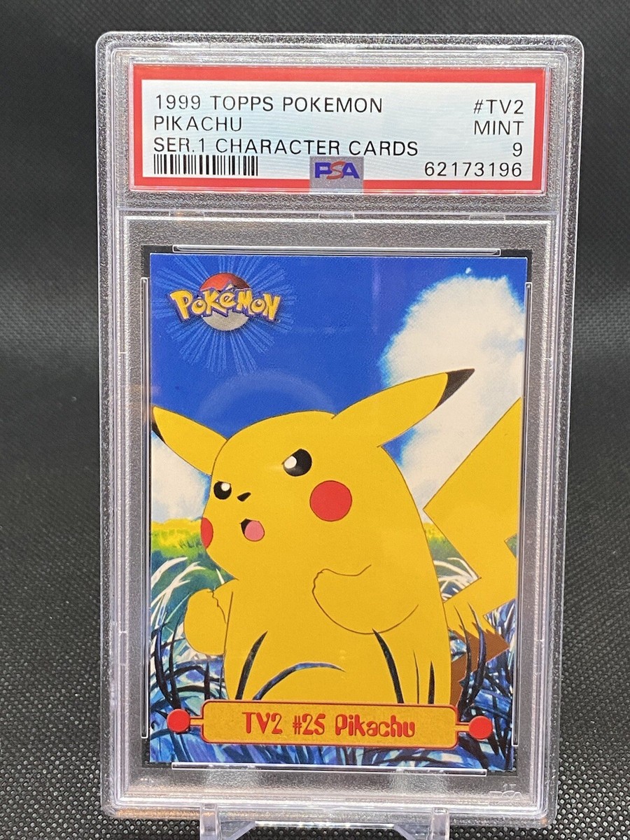 1999 Topps Pokemon TV Animation Pikachu #TV2 PSA 9 Mint | eBay UK