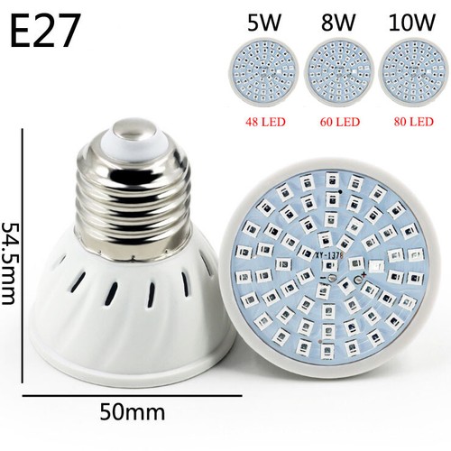 Pflanzenleuchte GU10 MR16 LED 5W 10W Birne Leuchtmittel Lampe Strahler Glühbirne - Bild 6 von 12