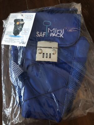 Mini Safe Pack   Blue   Great For Dorms  Great For Bikes