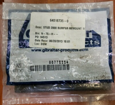 GIBRALTAR (x2) Double Ended Bumper Remount Stud1/2-13 86776564