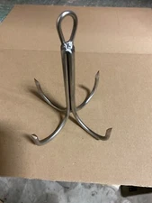 303 Stainless Pier or Bridge Fishing Fish Gaff 5 Inch Dia With Eye For a Rope