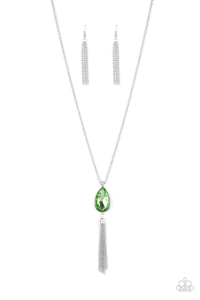 Elite shine green necklace paparazzi deals