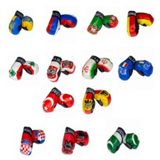 Mini Boxhandschuhe Verschiedene Länder als Anhänger