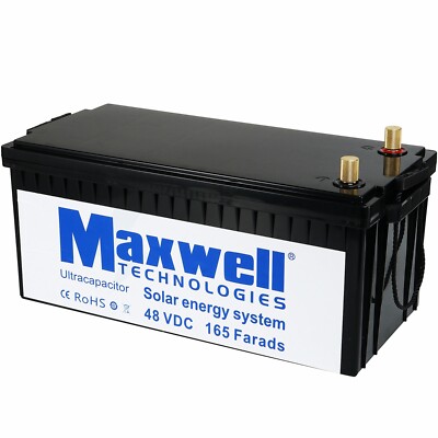 Maxwell 48V 165F Super Capacitor Battery 18pcs 2.7V 3000Farads With plastic case