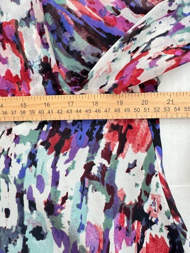 Anthropologie Paper Crown Endora Swing Dress M Fluttered Sleeve Lined Chiffon - 第 7/12 張圖片