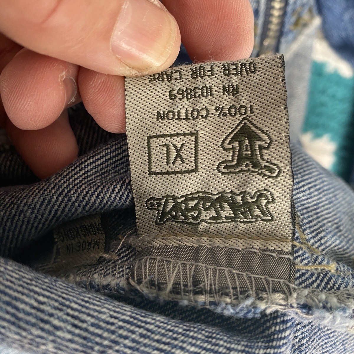 VINTAGE Macgear Jean Jacket Adult Extra Large Denim Baggy VINTAGE Macgear Jean Jacket Adult Extra Large Denim Baggy
