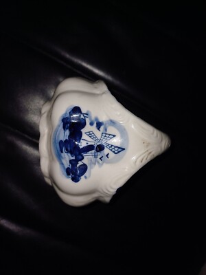 Keramik-Körbchen mit Windmühle von Delft Blue colour