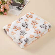 Soft Fluffy Cat Sleeping Blanket for Small Dogs Cats Mat Plush Thin Pet Cover Bl
