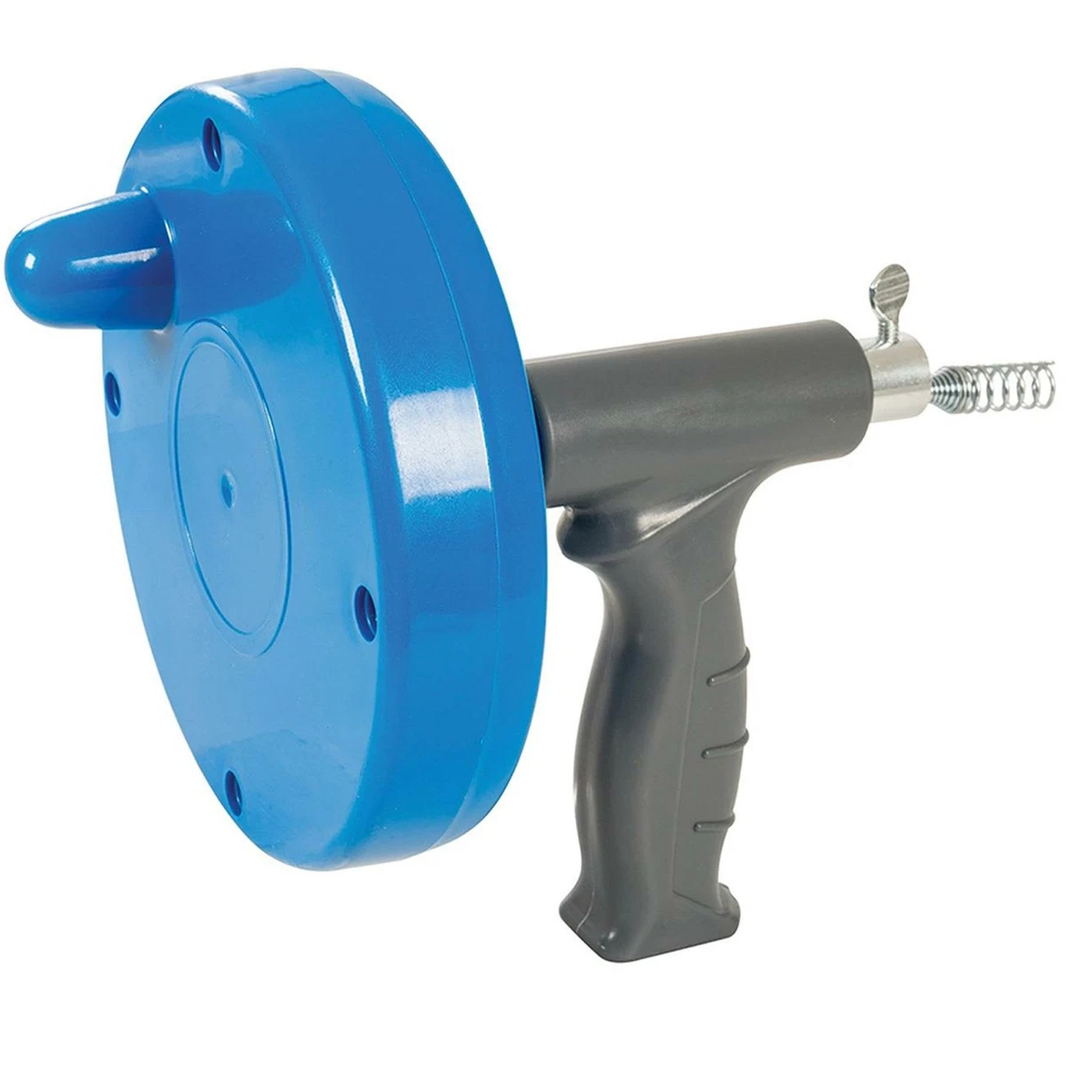 Drain unblocker tool outlet