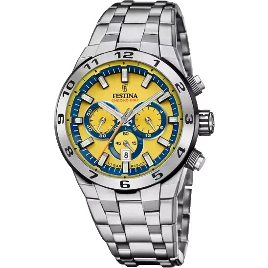 Festina Chrono Bike Stainless Steel Case Analog Wristwatches