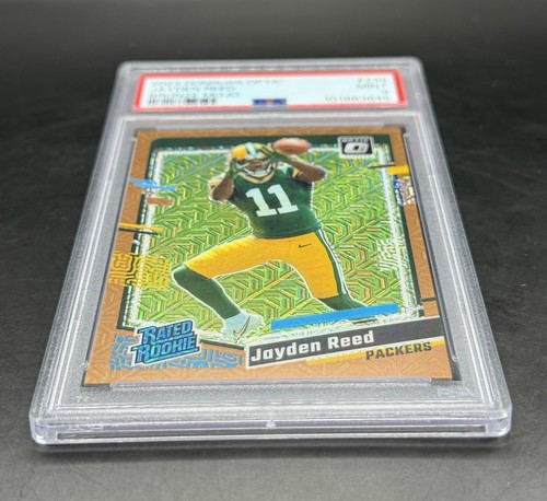 2023 Donruss Optic Jayden Reed Bronze Mojo Rookie #13/35 PSA 9 MINT SSP - Picture 3 of 3