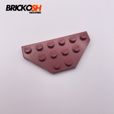 Lego Teil 2419 Keil, Platte 3 x 6 geschnittene Ecken dunkelrot Original Lego