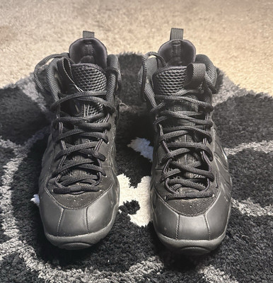 Nike Little Posite One GS Black High Top Sneakers 4Y FN7143-001