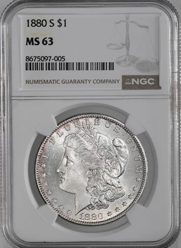 1880-S  $1  MORGAN SILVER DOLLAR  "SAN FRANCISCO"  NGC MS63  #8675097-005