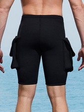 Men Trunks Pool Bottoms Quick Dry Shorts Double-pocket Water Park Snorkeling
