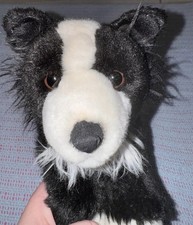 Animal Alley Border Collie Plush Toy Black  White Toys R  Us Stuffed Animal