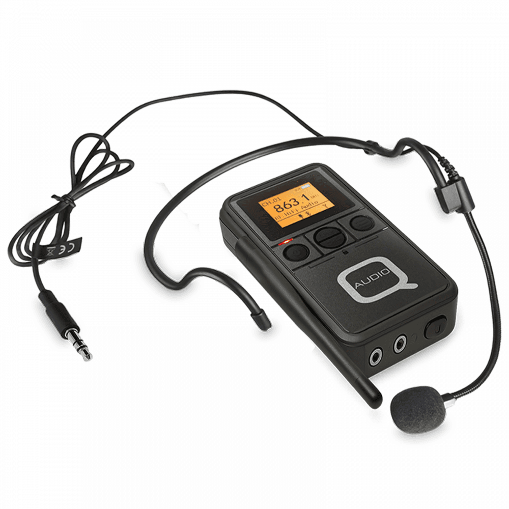 QSD-3PRO BTX Silent Disco Bluetooth Transmitter 3 Selectable Channels 863-865MHz
