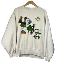 Crazy Shirts Vintage Hawaii B Kliban Cat Hawaii Crew Neck Sweatshirt Sz M