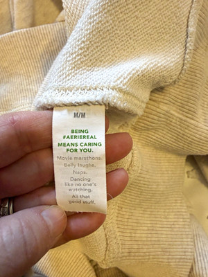 aerie Love This Moment? Sweatshirt Crewneck Long Sleeve Relaxed Beige M