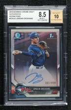 2018 Bowman Draft Chrome Pick Refractor 307/499 Jordan Groshans BGS 8.5 Auto 6fs