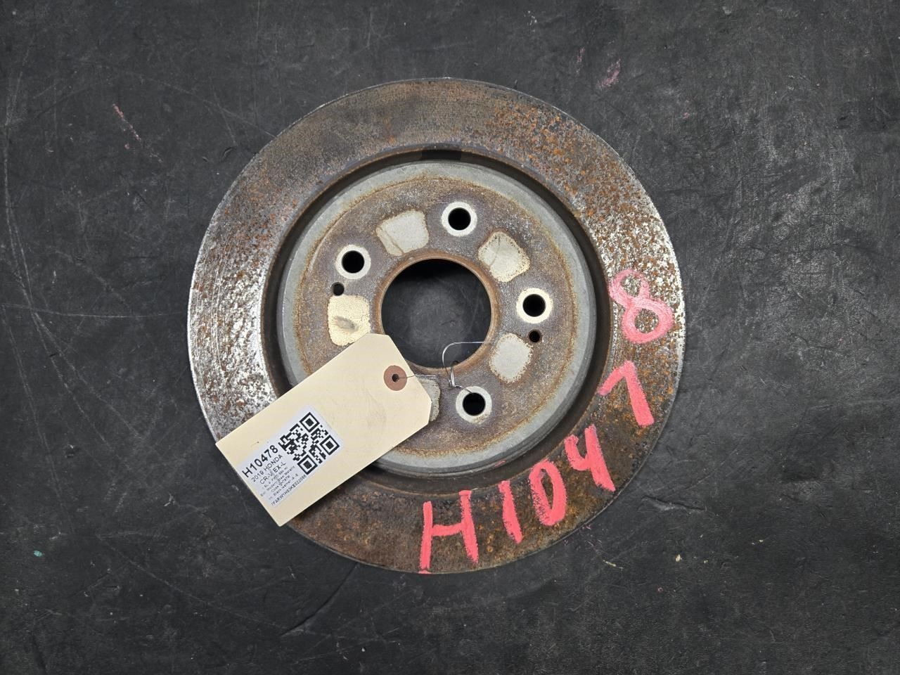 Rear Right Disc Brake Rotor 2019 Honda CR-V 42510-TLA-A00 2017 2018 2020 - 2025