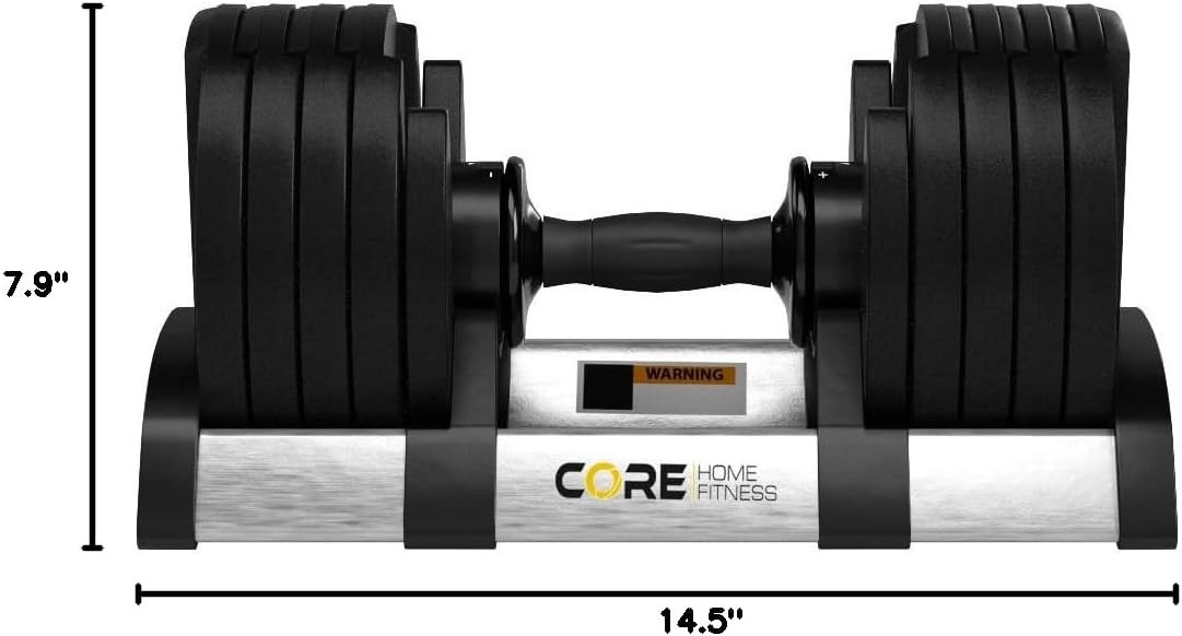 Core Fitness® Adjustable Dumbbell Weight Set by Affordable