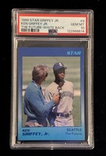 1989 Star Ken Griffey Jr #9 The Future White Back RC PSA 10 Gem Mint Mariners