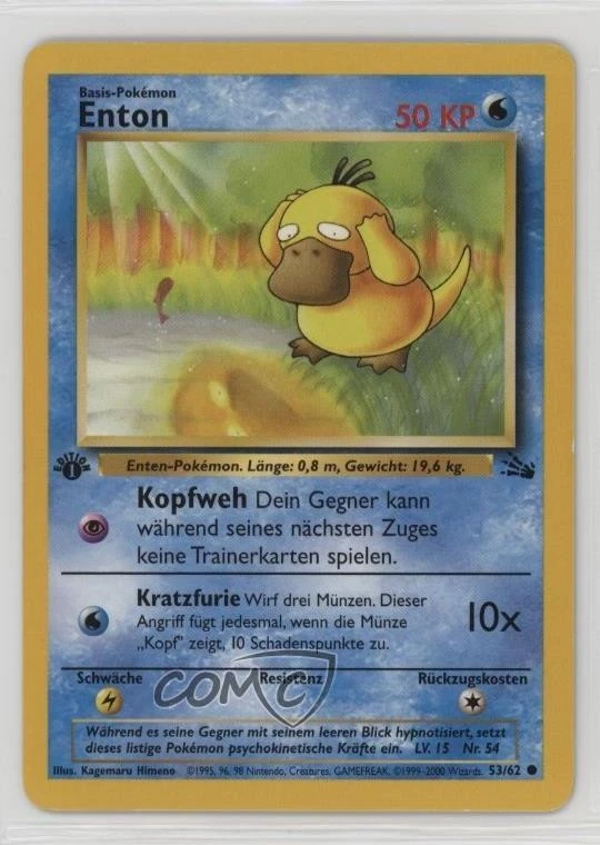 Pokémon TCG Fossil German Collectible Card Games & Accessories for