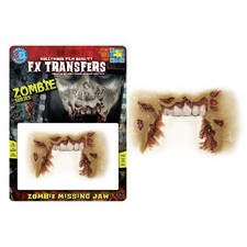 Zombie Missing Jaw Fx Transfer Costume Accessory