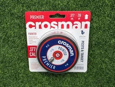 Crosman Premier .177Cal Pointed Air Gun Pellets 4.5mm 7.4gr., 500Qty - 7-P577