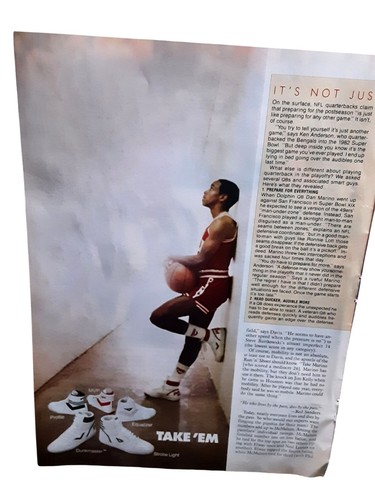 1987 Pony Basketball Shoes Take Em Vintage Sneaker Advertisement