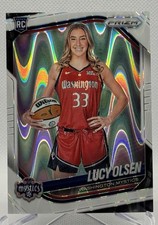2025 Panini WNBA Prizm White Seismic #145 Lucy Olsen RC Washington Mystics