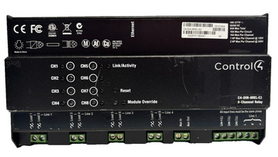 Control4 C4-DIN-8REL-E2, 8-Channel Relay Switching Module - PreOwned