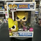 Funko Pop! Plus Vinyl Sonic Super Sonic Flocked   Figure #1059