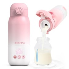 Portable Bottle Warmer for Travel, Dual Heating Modes for Breastmilk  Water,...