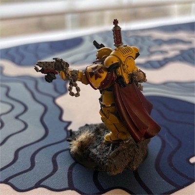 Games Workshop Imperial Fists Painted Space Marine Warhammer 40K Yellow Armor