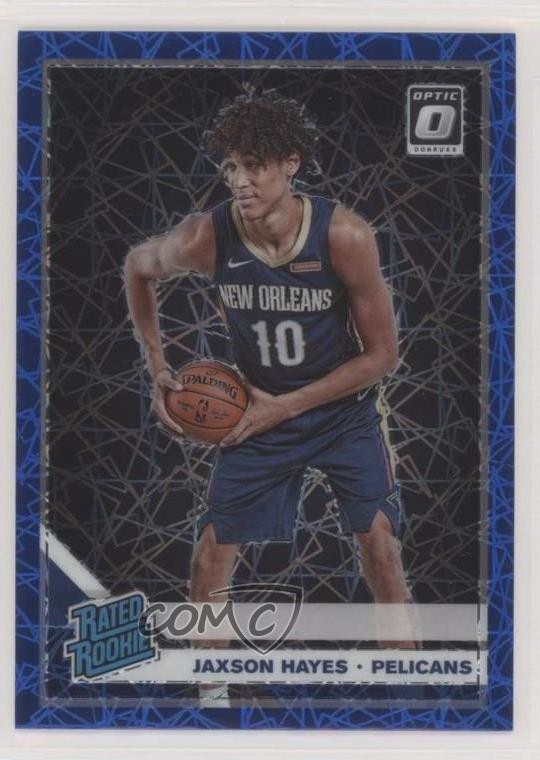 2019 Panini Donruss Optic Rated Rookie Blue Velocity Prizm Jaxson Hayes #190 fm0