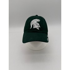 MSU Sparty Sequin Hat Womens Adjustable Hat Baseball Cap Michigan State Go Green