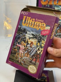Ultima Exodus (Nintendo NES) CIB w/Rare Hint Book! - Cleaned, Tested & Working!