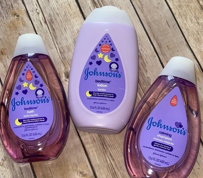 Johnsons Baby Bedtime Routine Set Bath, Shampoo & Baby Lotion, 3 Items