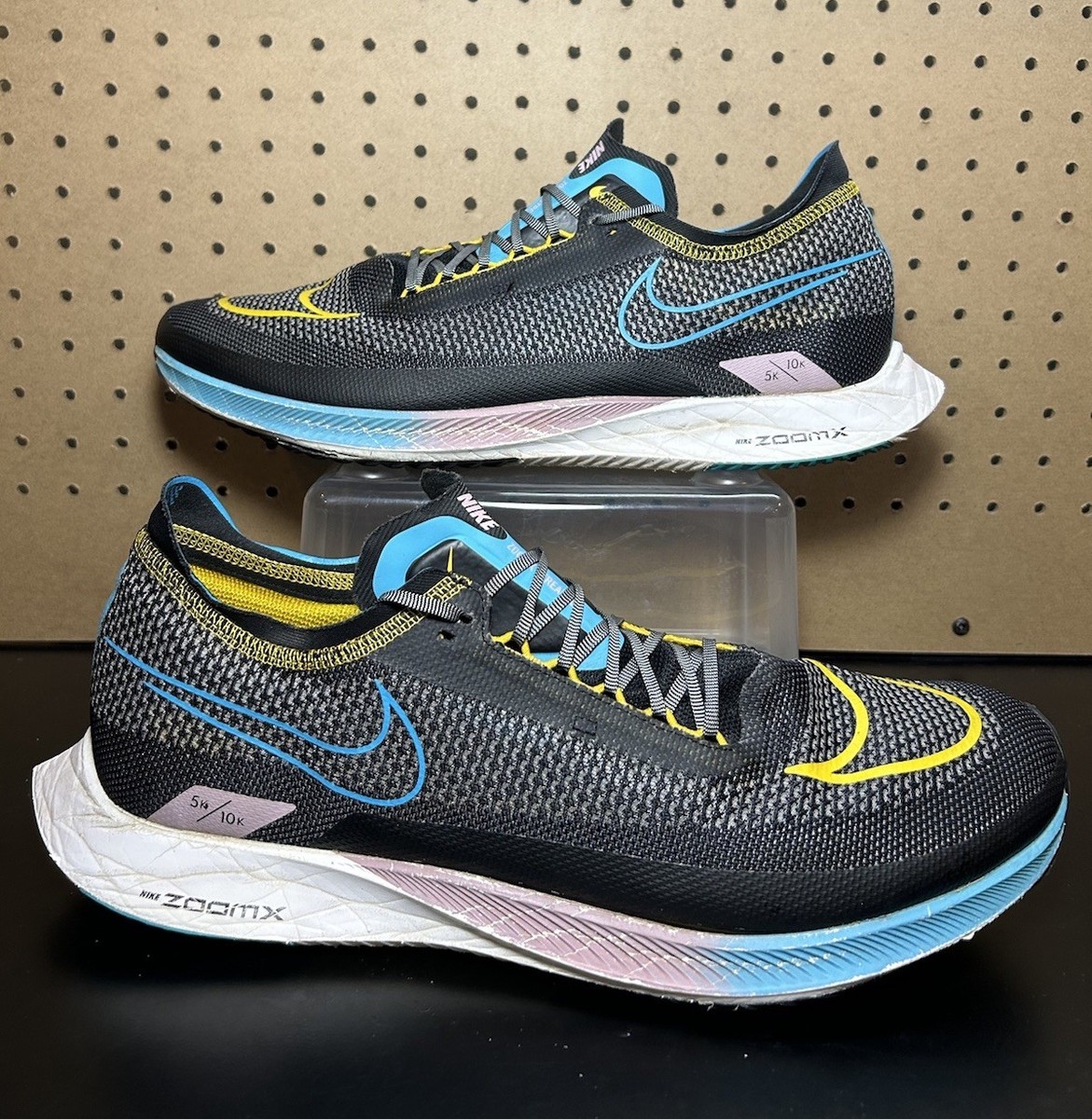 Nike ZoomX Streakfly Running Shoes Dark Sulphur Black Chlorine