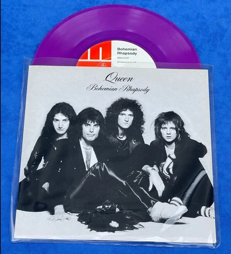 BOHEMIAN RHAPSODY by Queen ( 7" Purple Vinyl Ltd.Ed. No. 747 / 2000 UK P&P)