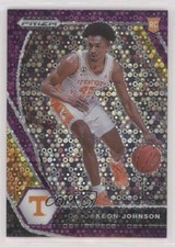 2021-22 Panini Prizm Draft Picks Purple Circles 24/50 Keon Johnson #7 0so2