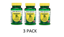3 PACK Spring Valley Vitamin B12 5000 mcg 45 Tablets Energy Metabolism Support