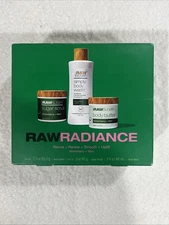 Raw Sugar Raw Radiance Winterberry Mint Body Butter, Body Wash, & Body Scrub Set