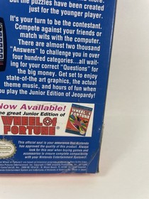 Jeopardy Junior Edition (Nintendo Entertainment System, NES 1989) Complete CIB