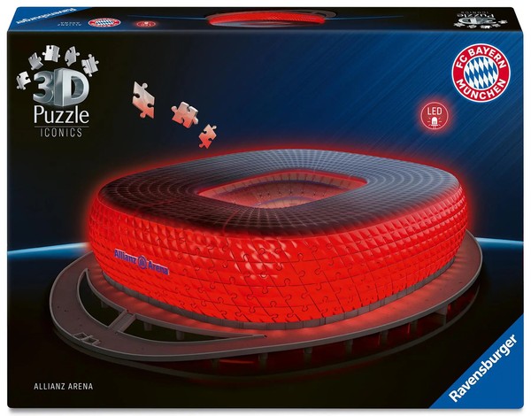 3D Puzzle Iconics: Allianz Arena - Mit Licht | Spiel | 3D Puzzle Iconics | 2025-image