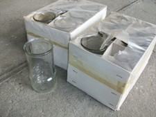12x Glas Kerzenhalter Kerzen Kerzenst&auml;nder Kerze GL0