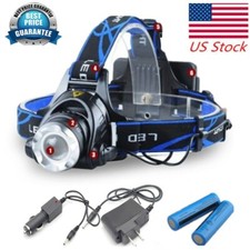 9900000LM Super Bright LED Headlamp Rechargeable Headlight Flashlight Head Torch