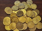 No Cash Value Brass Tokens - Eagle & Flag, Freedom -Size 0.900" Lot of 50 Tokens